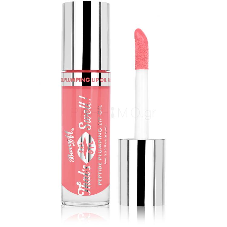 Barry M That´s Swell! Peptide Plumping Lip Oil Λάδι χειλιών για γυναίκες 6,5 ml Απόχρωση Rose Radiance