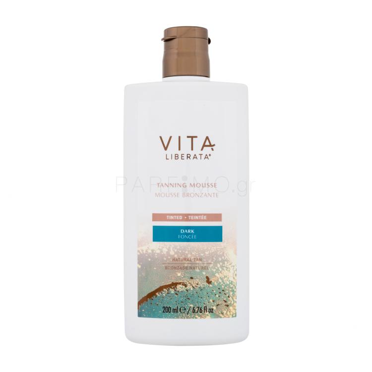 Vita Liberata Tanning Mousse Tinted Self Tan για γυναίκες 200 ml Απόχρωση Dark ελλατωματική συσκευασία