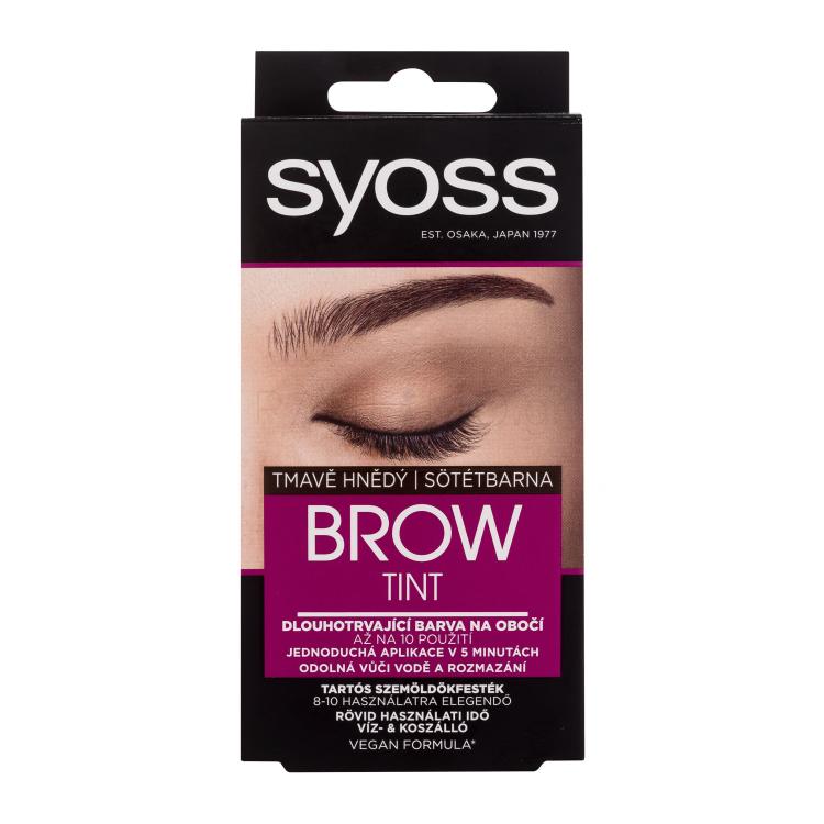 Syoss Brow Tint Βαφή φρυδιών για γυναίκες 17 ml Απόχρωση Dark Brown