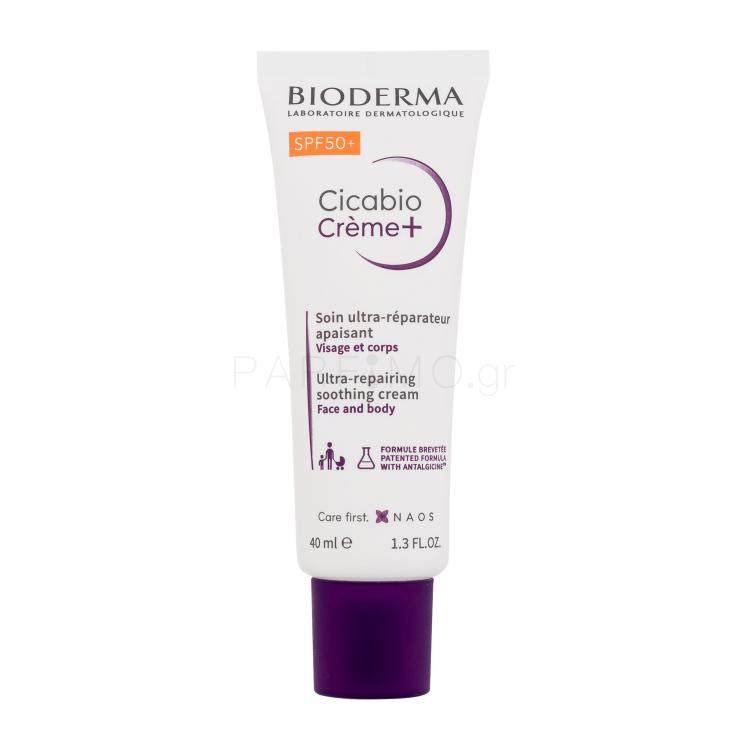 BIODERMA Cicabio Crème+ Ultra-Repairing Soothing Cream SPF50+ Κρέμα σώματος 40 ml