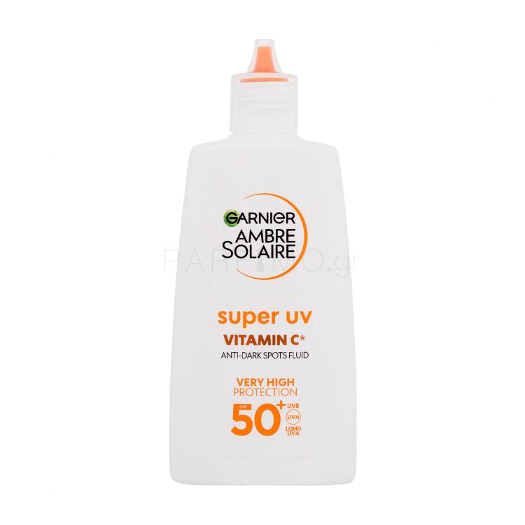 Garnier Ambre Solaire Super UV Vitamin C SPF50+ Αντιηλιακό προϊόν προσώπου 40 ml ελλατωματική συσκευασία