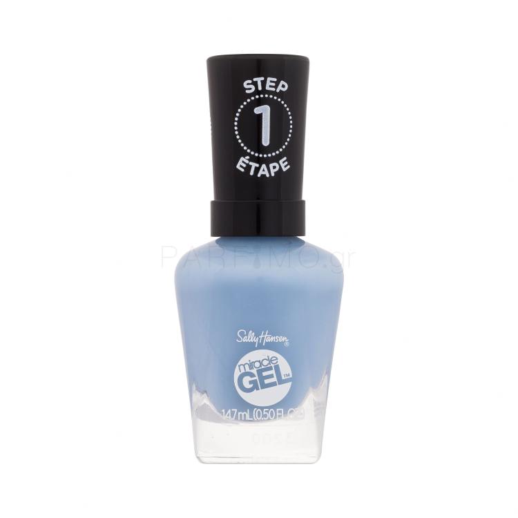 Sally Hansen Miracle Gel Cozy Chic Collection Βερνίκια νυχιών για γυναίκες 14,7 ml Απόχρωση 638 Comfy Co-Sea