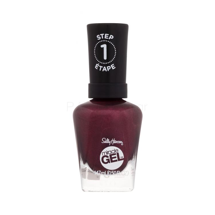 Sally Hansen Miracle Gel Βερνίκια νυχιών για γυναίκες 14,7 ml Απόχρωση 482 Walk The Wine