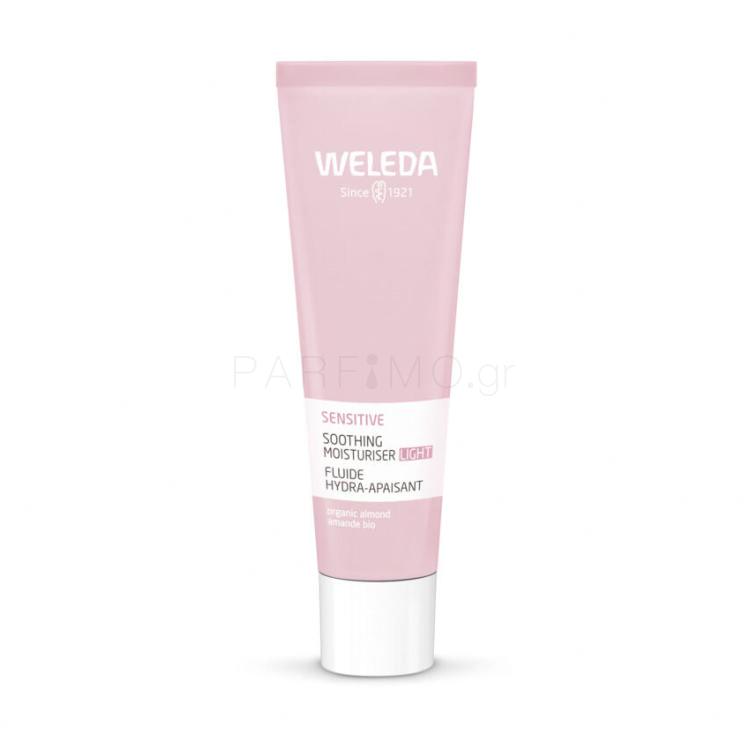 Weleda Sensitive Soothing Moisturiser Light Κρέμα προσώπου ημέρας για γυναίκες 30 ml