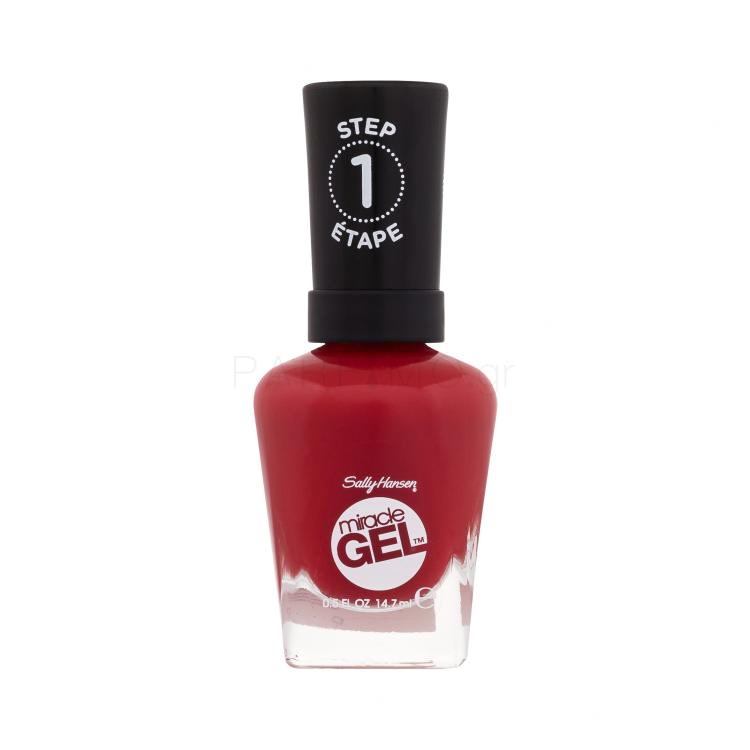 Sally Hansen Miracle Gel Βερνίκια νυχιών για γυναίκες 14,7 ml Απόχρωση 402 Red Between the Lines