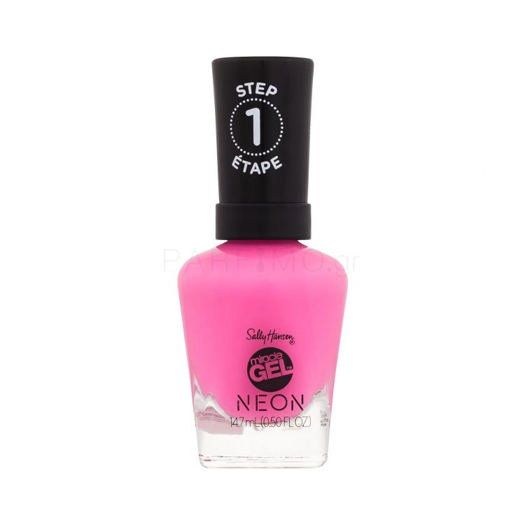 Sally Hansen Miracle Gel Neon Βερνίκια νυχιών για γυναίκες 14,7 ml Απόχρωση 050 Fuchsia Fever