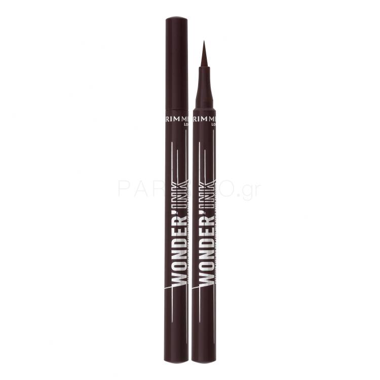 Rimmel London Wonder Ink Eyeliner για γυναίκες 1 ml Απόχρωση 002 Spiced Chestnut