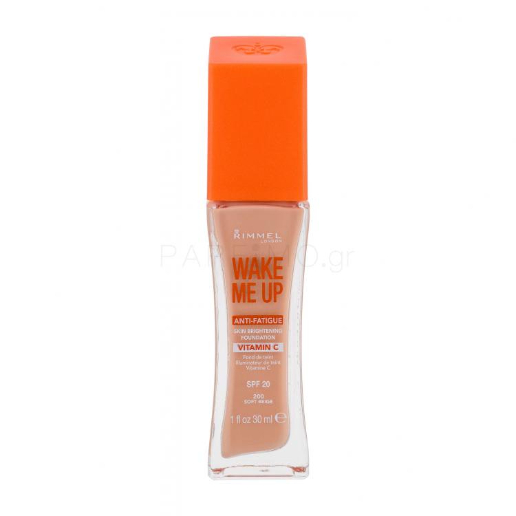 Rimmel London Wake Me Up SPF20 Make up για γυναίκες 30 ml Απόχρωση 200 Soft Beige