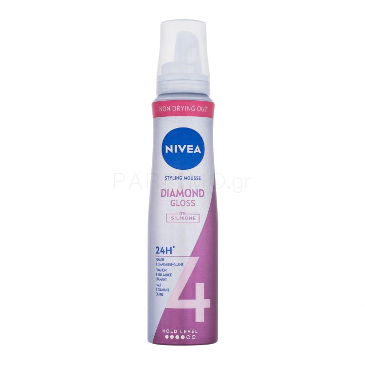 Nivea Diamond Gloss Styling Mousse Αφρός μαλλιών για γυναίκες 150 ml