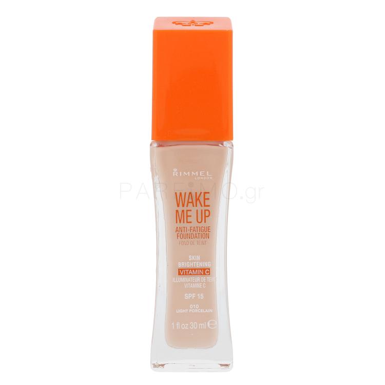 Rimmel London Wake Me Up SPF20 Make up για γυναίκες 30 ml Απόχρωση 010 Light Porcelain