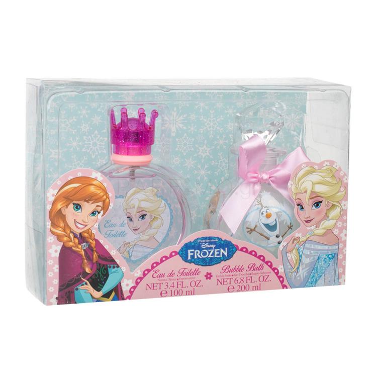 Disney Frozen Σετ δώρου EDT 100 ml + αφρός μπάνιου 200 ml ελλατωματική συσκευασία