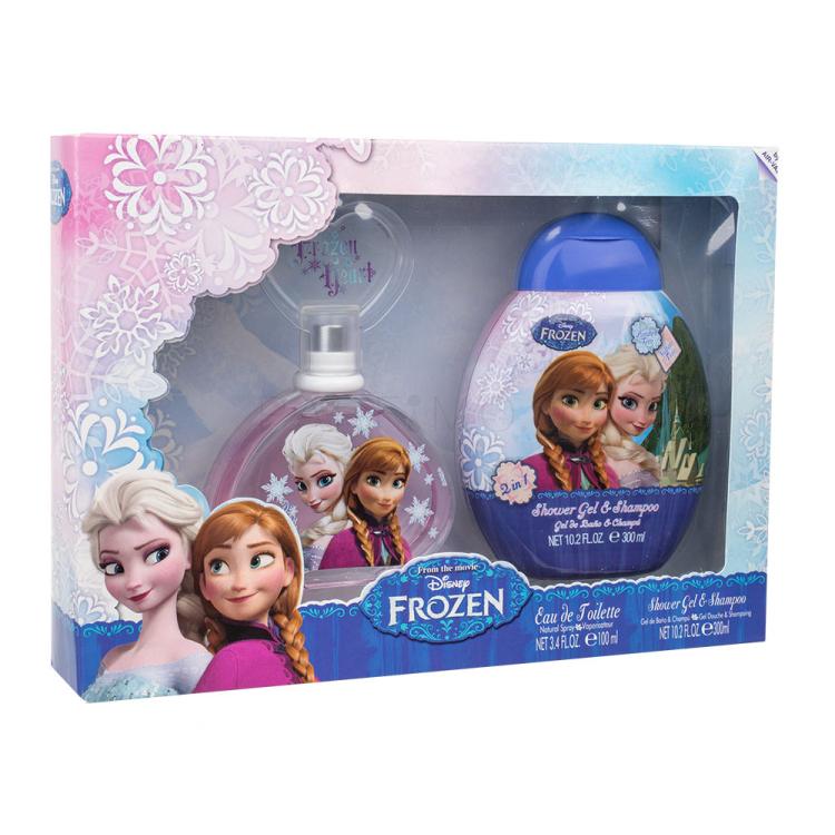 Disney Frozen Σετ δώρου EDT 100 ml + 2v1 αφρόλουτρο &amp; σαμπουάν 300 ml ελλατωματική συσκευασία