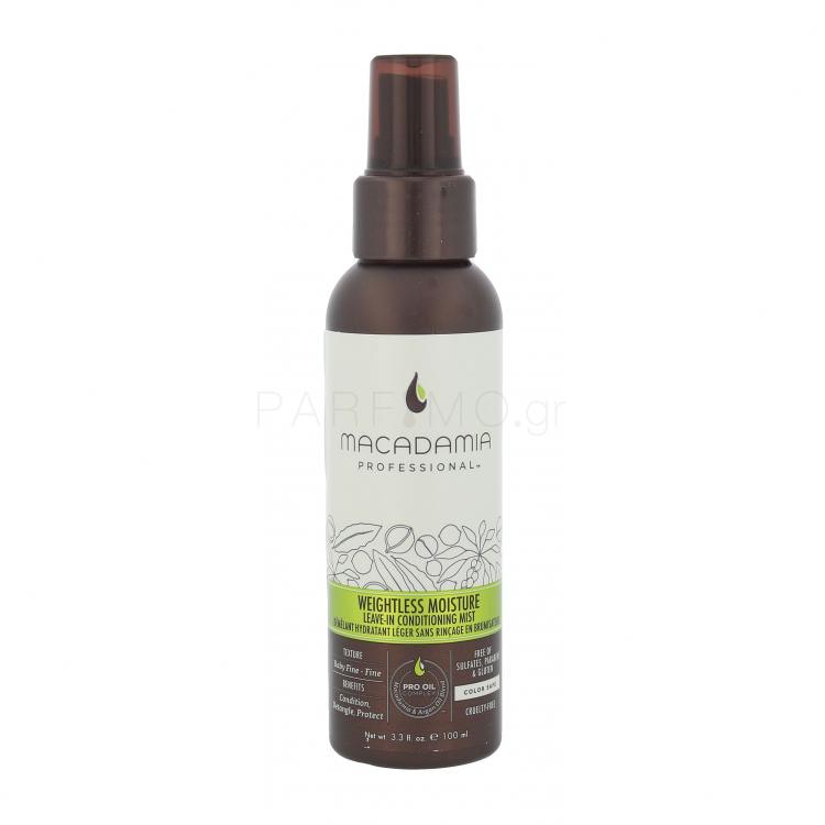 Macadamia Professional Weightless Moisture Leave-In Conditioning Mist Μαλακτικό μαλλιών για γυναίκες 100 ml