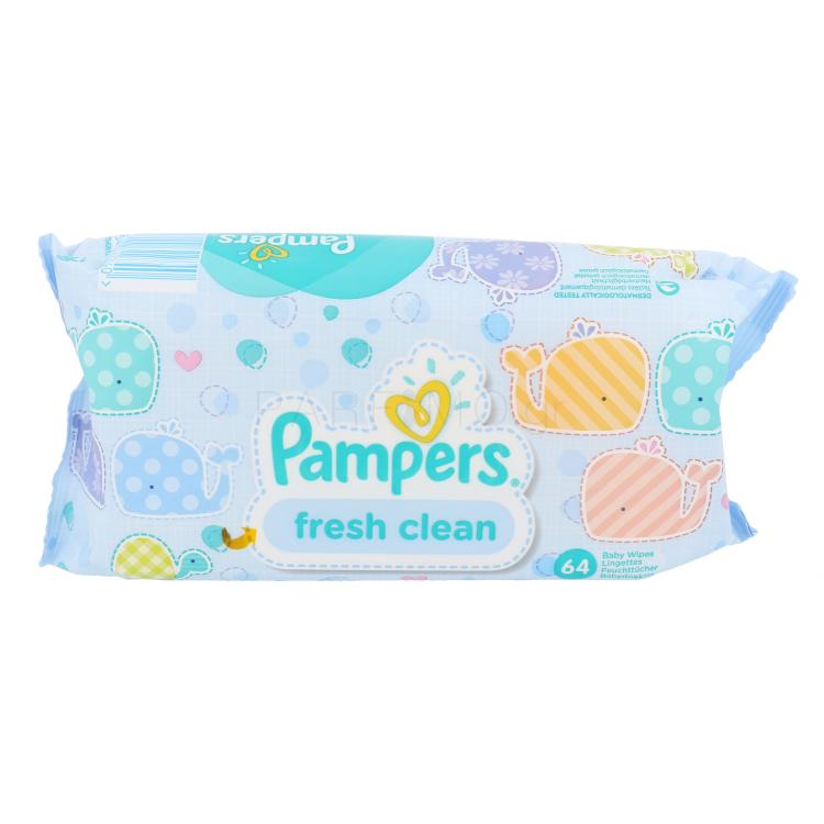 Pampers Baby Wipes Fresh Clean Καθαριστικά μαντηλάκια για παιδιά 64 τεμ