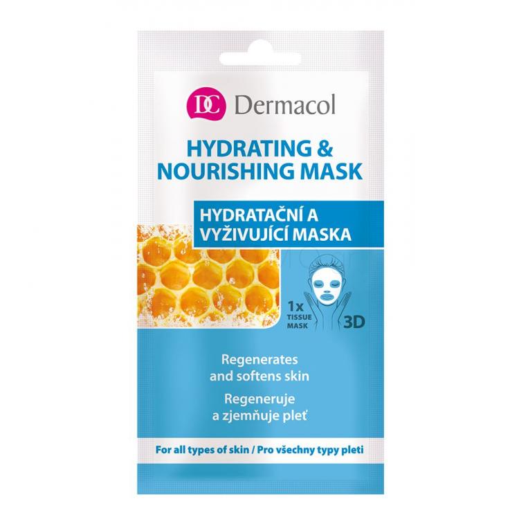 Dermacol Hydrating &amp; Nourishing Mask Μάσκα προσώπου για γυναίκες 15 ml