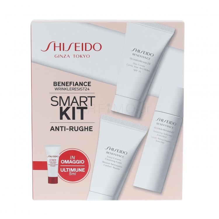 Shiseido Benefiance Wrinkle Resist 24 SPF15 Σετ δώρου WrinkleResist24 Day Cream SPF15 30 ml + WrinkleResist24 Softener Enriched 30 ml + Cleansing Foam 30 m + ULTIMUNE Power Infusing Concentrate 5 ml