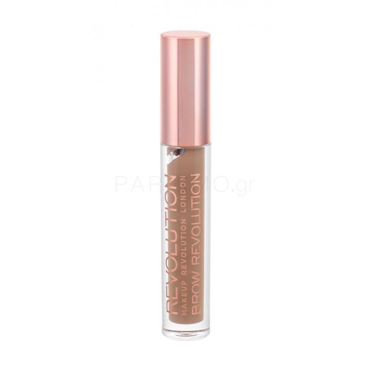 Makeup Revolution London Brow Revolution Τζέλ φρυδιών για γυναίκες 3,8 gr Απόχρωση Soft Brown