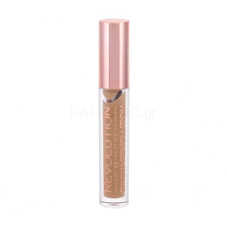 Makeup Revolution London Brow Revolution Τζέλ φρυδιών για γυναίκες 3,8 gr Απόχρωση Blonde