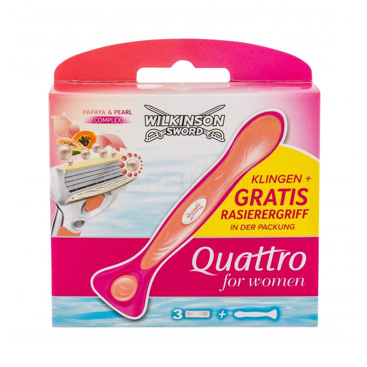 Wilkinson Sword Quattro For Women Ξυριστική μηχανή για γυναίκες 1 τεμ