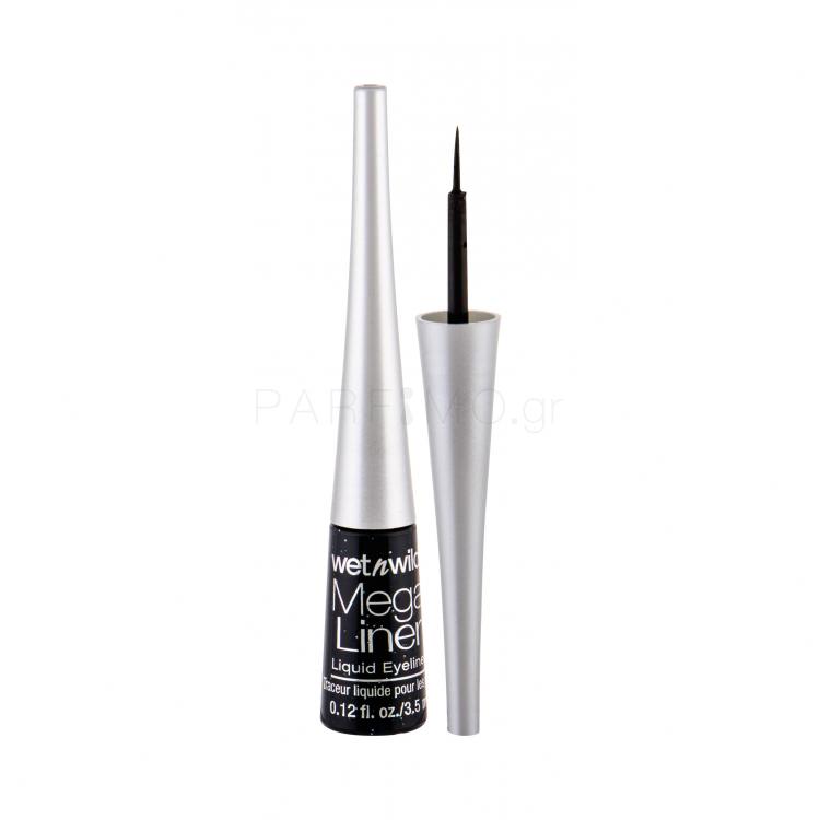 Wet n Wild MegaLiner Eyeliner για γυναίκες 3,5 ml Απόχρωση Black Sparkle