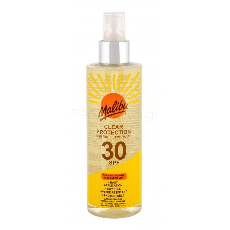 Malibu Clear Protection SPF30 Αντιηλιακό προϊόν για το σώμα 250 ml