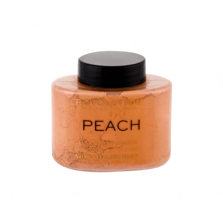 Makeup Revolution London Baking Powder Πούδρα για γυναίκες 32 gr Απόχρωση Peach