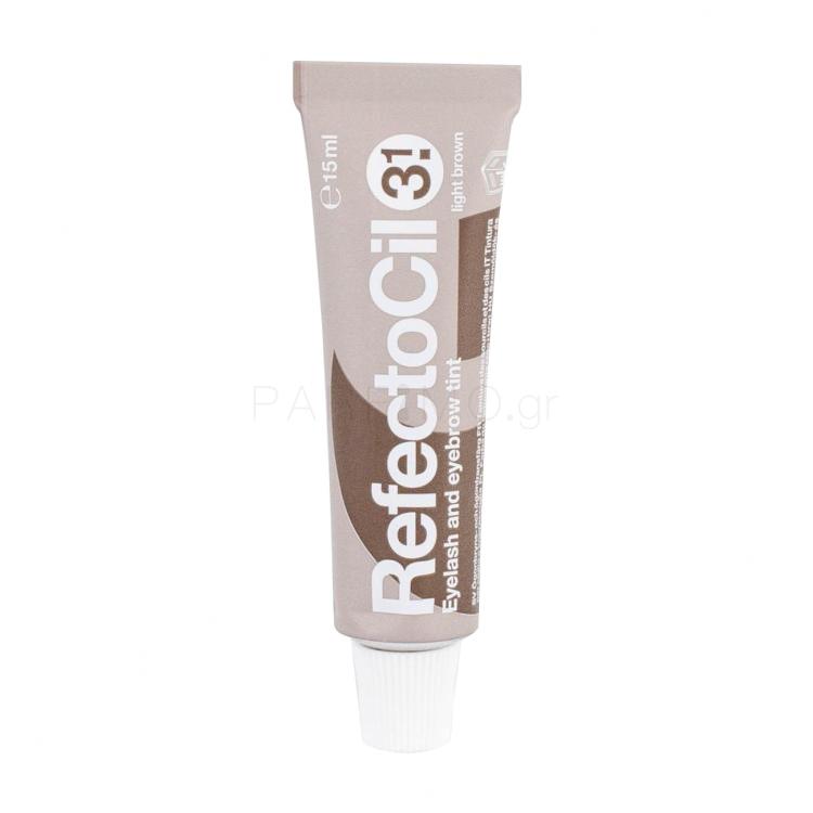 RefectoCil Eyelash And Eyebrow Tint Βαφή φρυδιών για γυναίκες 15 ml Απόχρωση 3.1 Light Brown ελλατωματική συσκευασία