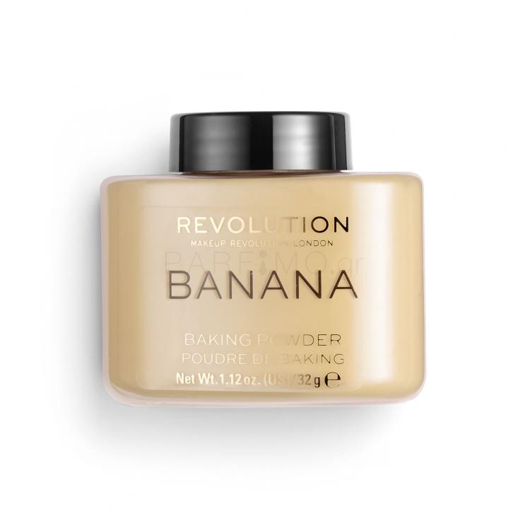 Makeup Revolution London Baking Powder Πούδρα για γυναίκες 32 gr Απόχρωση Banana