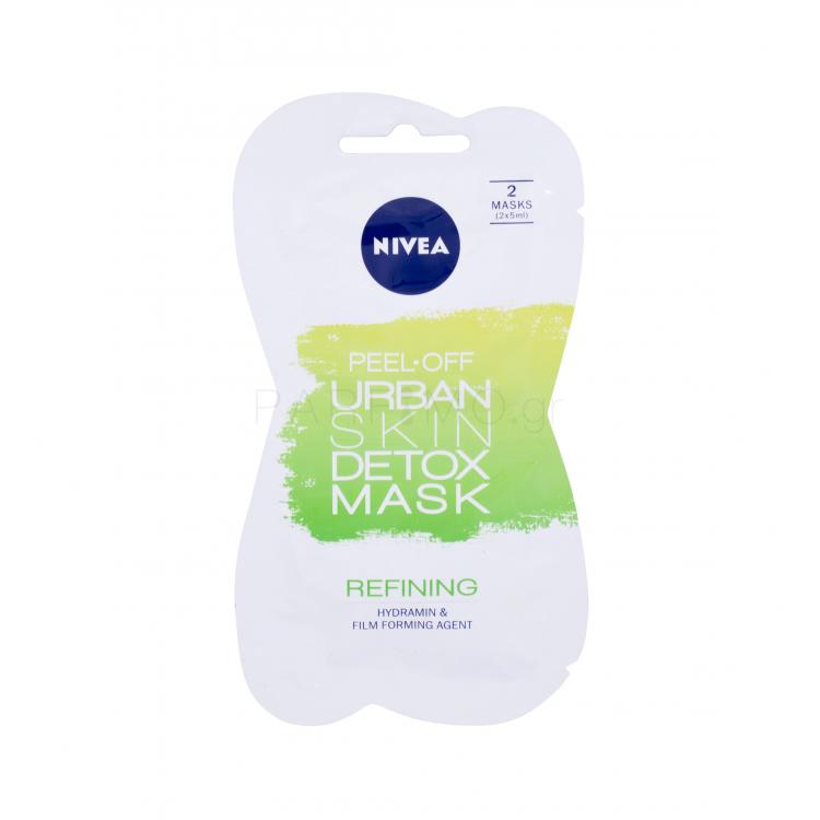 Nivea Urban Skin Detox Peel-Off Mask Μάσκα προσώπου για γυναίκες 10 ml