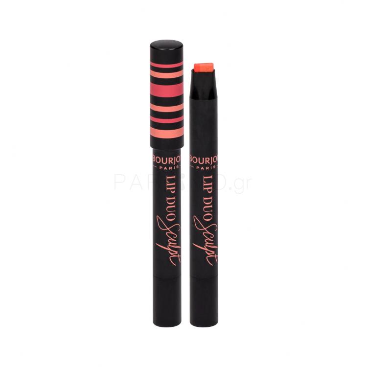 BOURJOIS Paris Lip Duo Sculpt Κραγιόν για γυναίκες 0,5 gr Απόχρωση 02 Peach-Shake