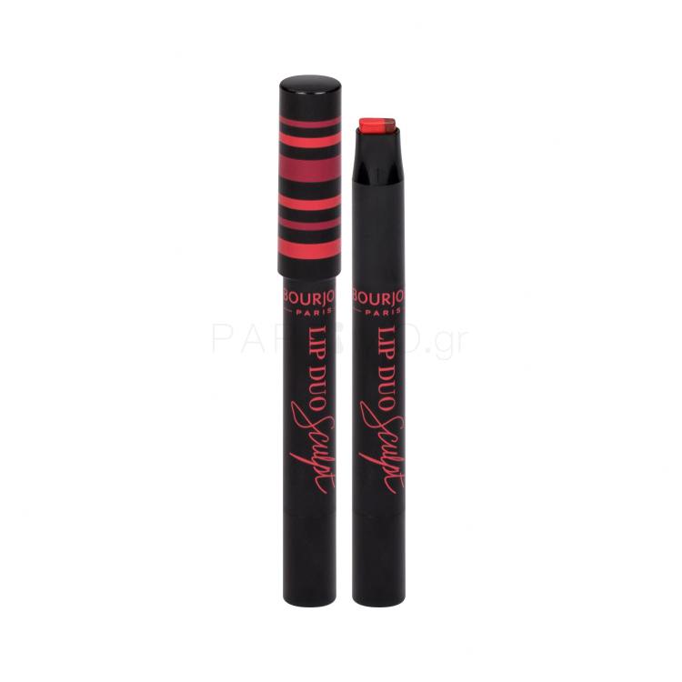 BOURJOIS Paris Lip Duo Sculpt Κραγιόν για γυναίκες 0,5 gr Απόχρωση 06 Rouge Tango