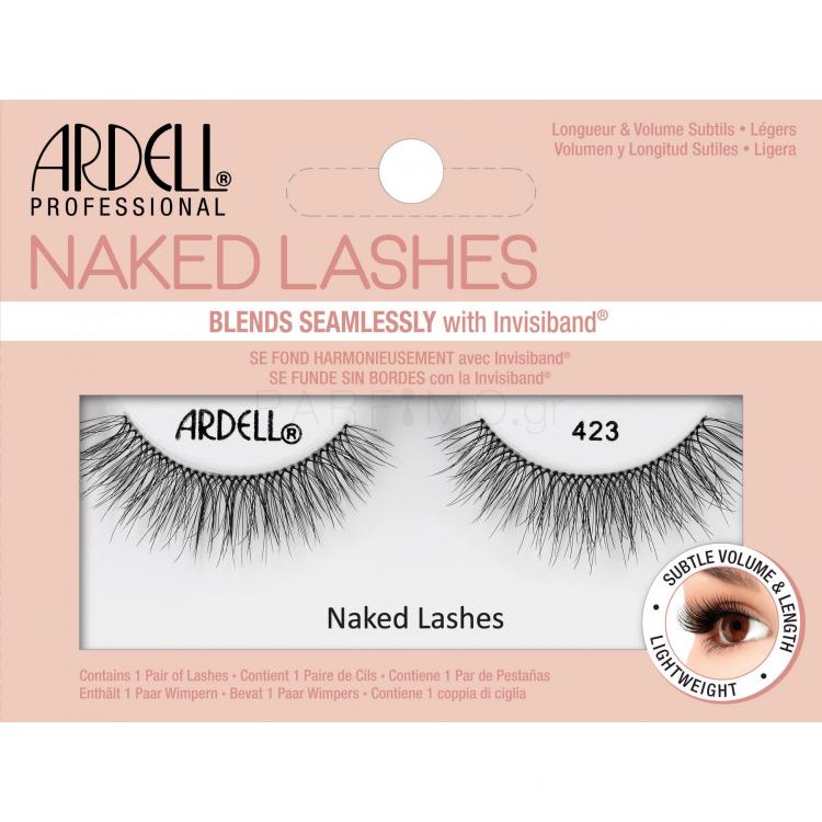 Ardell Naked Lashes 423 Ψεύτικες βλεφαρίδες για γυναίκες 1 τεμ Απόχρωση Black