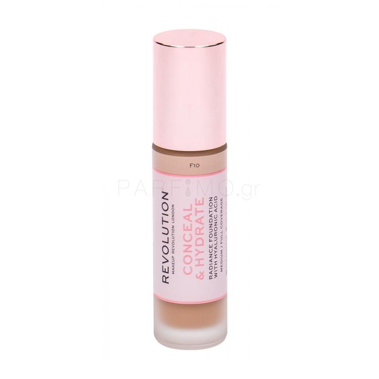 Makeup Revolution London Conceal &amp; Hydrate Make up για γυναίκες 23 ml Απόχρωση F10