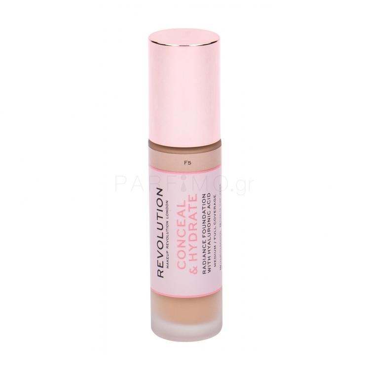 Makeup Revolution London Conceal &amp; Hydrate Make up για γυναίκες 23 ml Απόχρωση F5