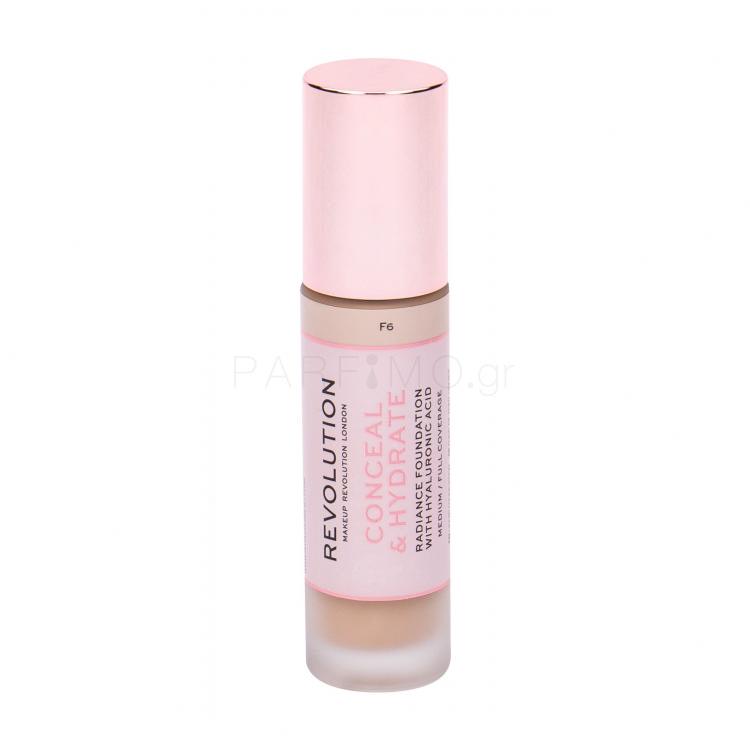 Makeup Revolution London Conceal &amp; Hydrate Make up για γυναίκες 23 ml Απόχρωση F6