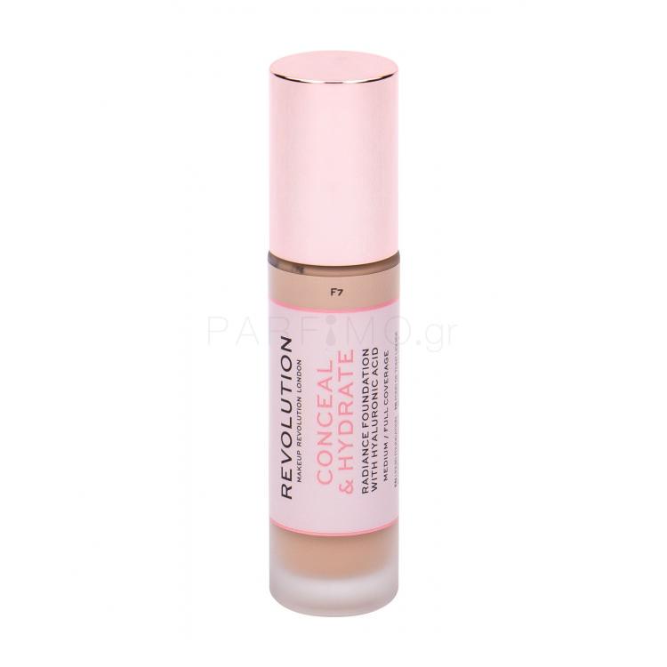 Makeup Revolution London Conceal &amp; Hydrate Make up για γυναίκες 23 ml Απόχρωση F7