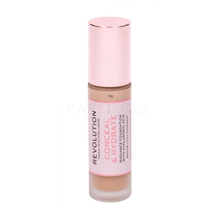 Makeup Revolution London Conceal &amp; Hydrate Make up για γυναίκες 23 ml Απόχρωση F8