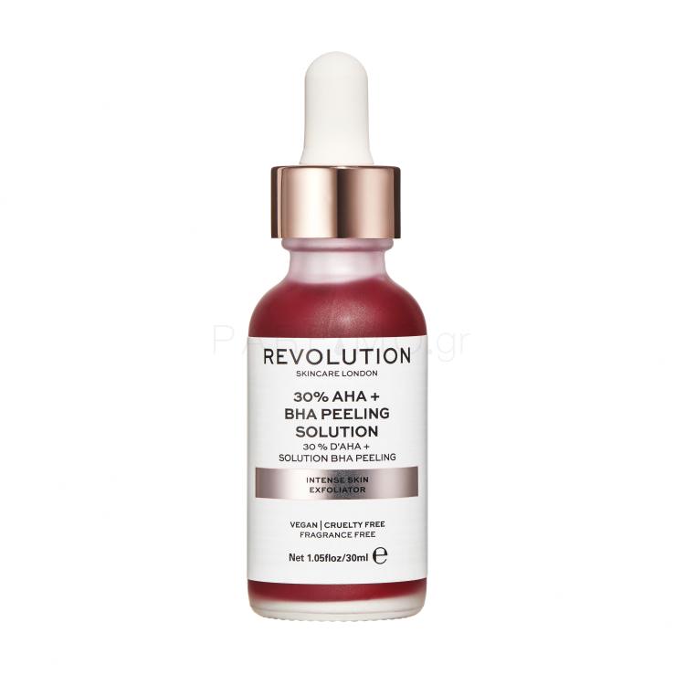 Revolution Skincare Skincare 30% AHA + BHA Peeling Solution Προϊόντα απολέπισης προσώπου για γυναίκες 30 ml