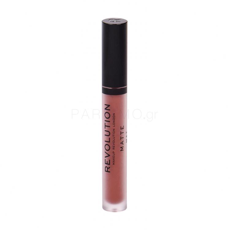 Makeup Revolution London Matte Κραγιόν για γυναίκες 3 ml Απόχρωση 124 Gone Rogue