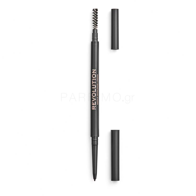 Makeup Revolution London Precise Brow Pencil Μολύβι για τα φρύδια για γυναίκες 0,05 gr Απόχρωση Medium Brown