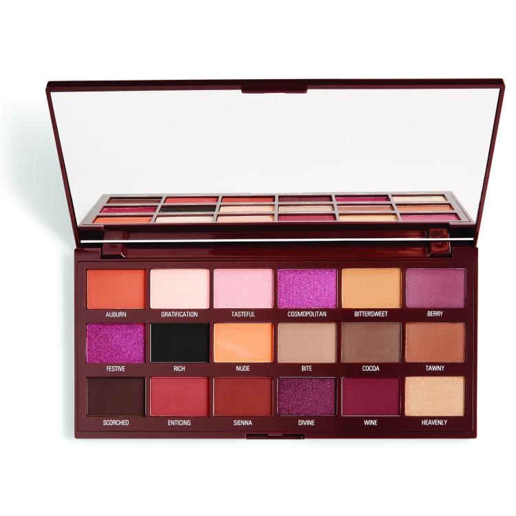 I Heart Revolution Chocolate Eyeshadow Palette Σκιές ματιών για γυναίκες 18 gr Απόχρωση Cranberries and Chocolate