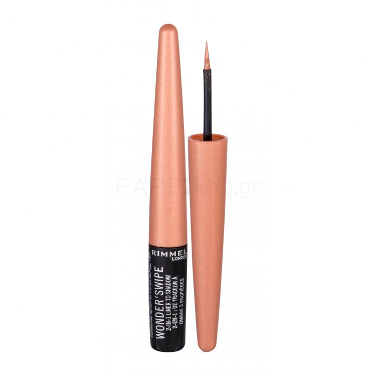 Rimmel London Wonder´Swipe 2in1 Eyeliner για γυναίκες 1,7 ml Απόχρωση 004 So Savage