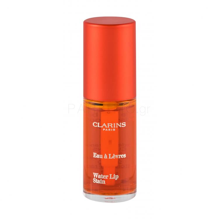 Clarins Water Lip Stain Lip Gloss για γυναίκες 7 ml Απόχρωση 02 Orange Water