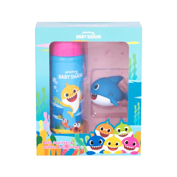 Pinkfong Baby Shark Bubble Bath Kit Σετ δώρου αφρόλουτρο 250 ml + παιχνίδι μπάνιου για μωρά 1τεμ ελλατωματική συσκευασία